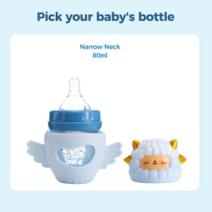FISH Cartoon Sheep Glass Bottle - littlefishbaby