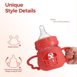 FISH Deer and Robot Cartoon Bottle - littlefishbaby