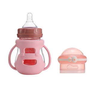 FISH Surprise Face Glass Bottle - littlefishbaby