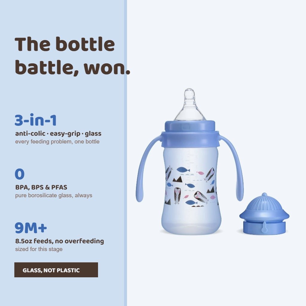 Officer Hat Baby Bottle - littlefishbaby