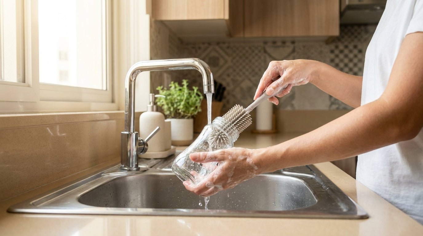 Baby Bottle Brush UAE: Silicone vs Bristle, Hard Water Tips & Where to Buy - littlefishbaby