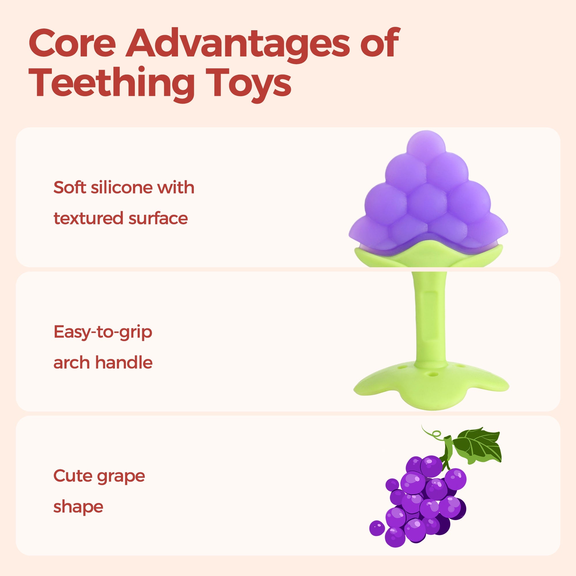BunchBite™ Grape Teether - littlefishbaby