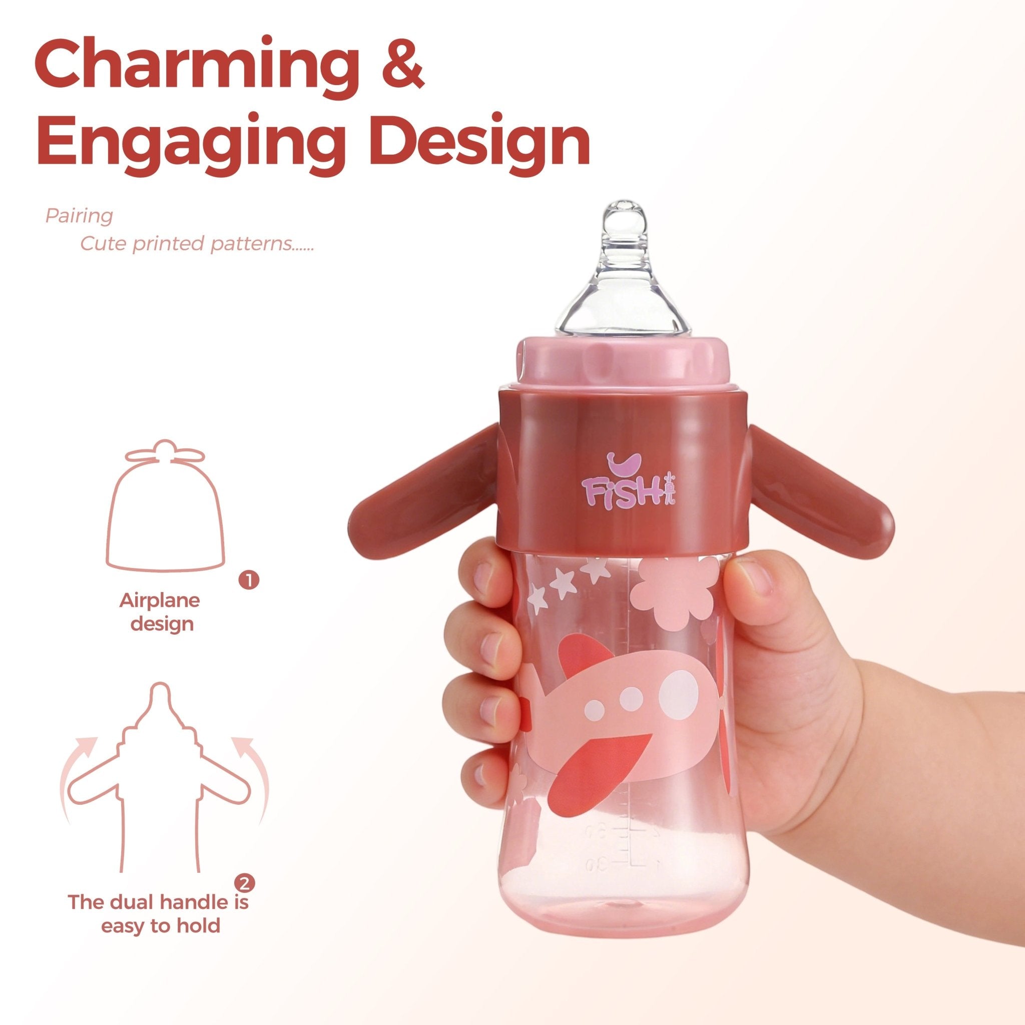 FISH Airplane - Shaped Bottle - littlefishbaby