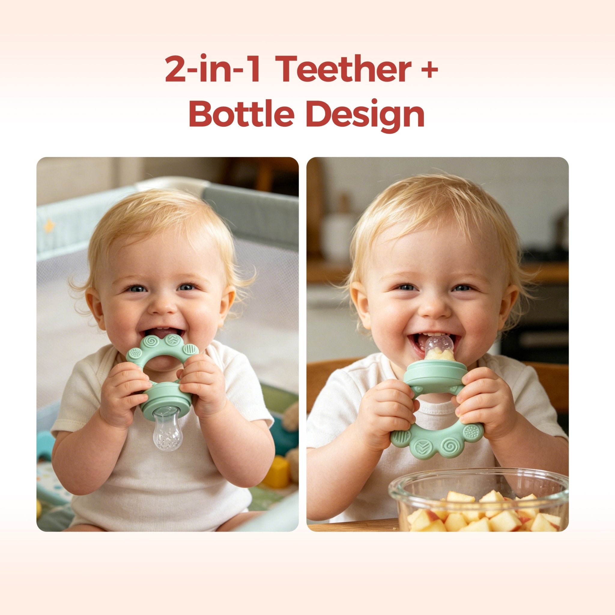 NubiTeethe™ Multi - Flow Teether Bottle - littlefishbaby