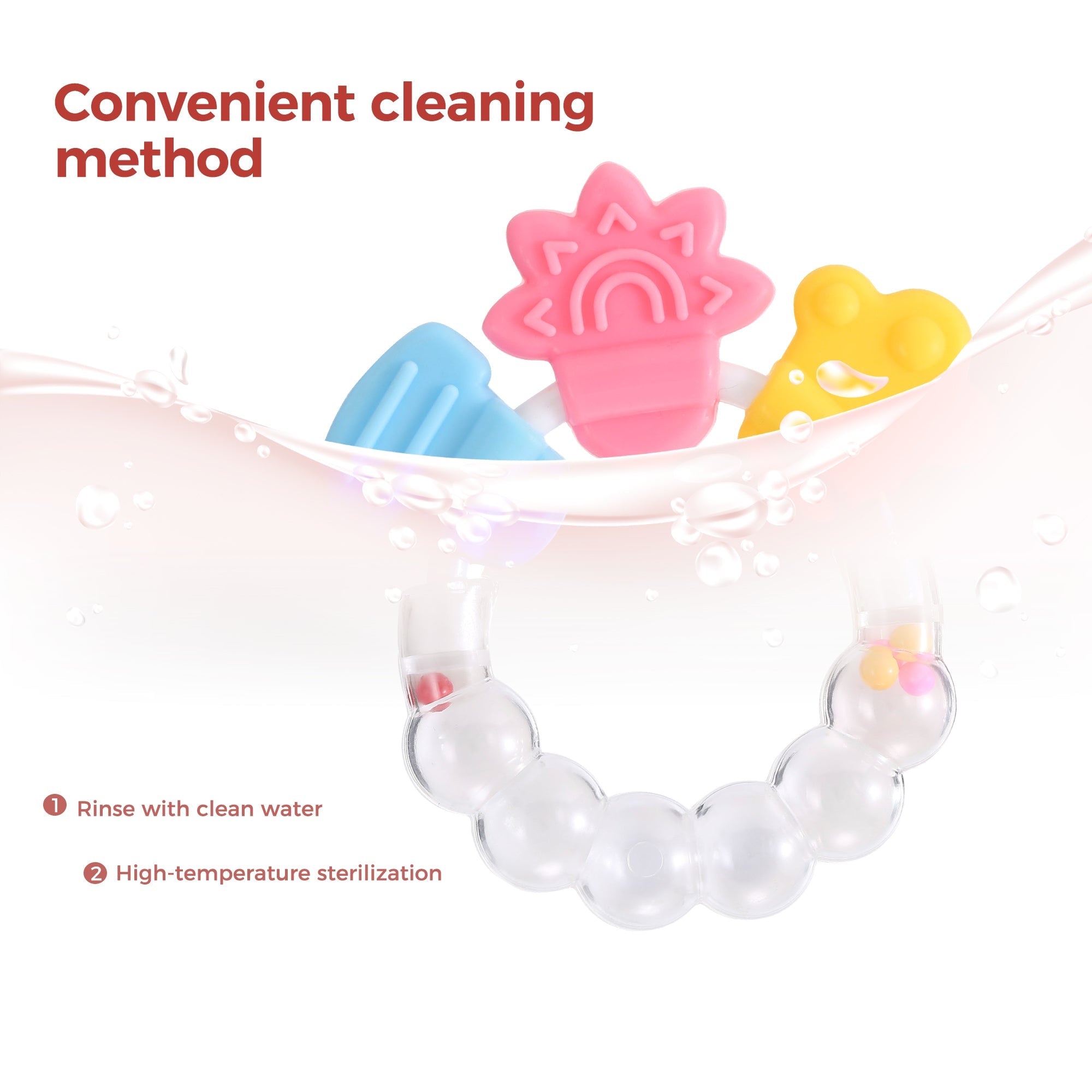RattleBloom™ Multi - Sensory Teether Ring - littlefishbaby