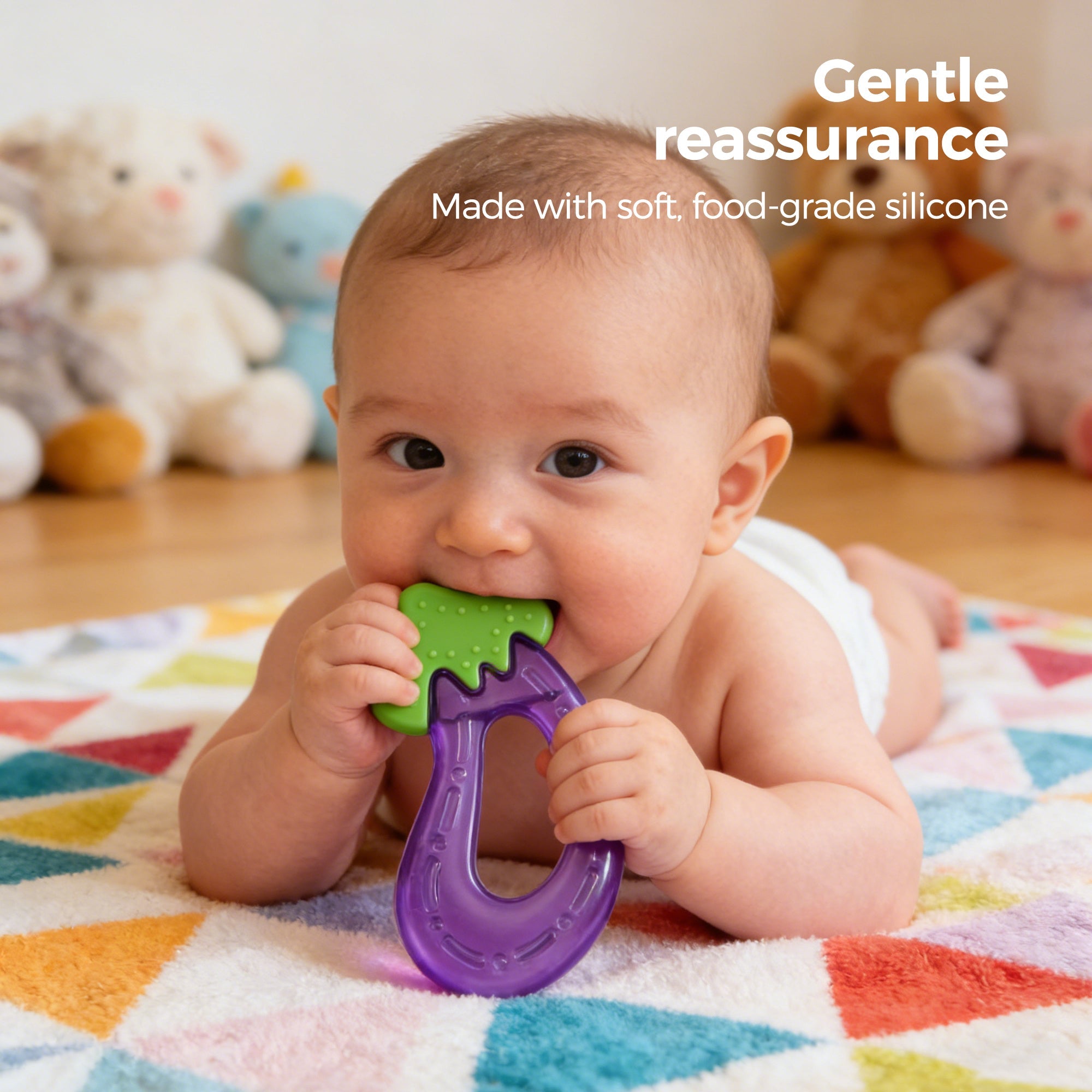 VeggieBite™ Eggplant Chewy Ring - littlefishbaby